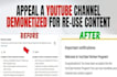 create the best appeal video for your youtube demonetization