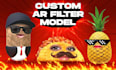 create a unique burnt peanut style, ar vtuber, vtuber models, 3d avatar