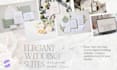 design an elegant and modern wedding stationery suite