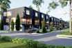 remodel townhouse elevation plan,modern exterior design,walkable community rende