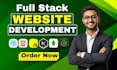 develop custom website, full stack website development as full stack developer