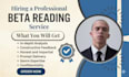 beta read and provide expert feedback