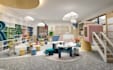 render kindergarten classroom,preschool interior design,children playroom layout