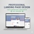 create a professional landing page website