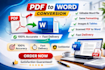 do pdf conversion to word easily and i am good at doing work