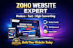 design zoho website zoho sites landing page expert
