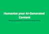 humanize your ai written content