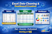 do microsoft excel data cleaning, formating and formulas