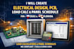 create electrical design, pcb, load calc and panel schedule for texas florida