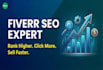 do SEO optimize  fiverr gig  title description tags profile for higher rank