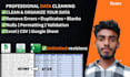 professionally clean organise and transform messy excel data