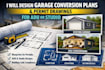 design garage conversion plans and permit drawings for adu or studio