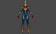 make 3d humanoid futuristic sci fi robot,superhero character,mcu,cosmic warrior