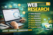 do web research and collect targeted data