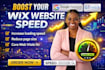 fix your wix website speed and boost wix performance score