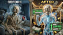 create dr data style ai skeleton animation shorts