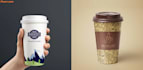 create coffee mockup, packaging, and label sticker design