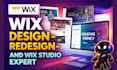 wix website designer, wix website redesign, create wix website,wix studio expert