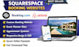 design squarespace website booking website squarespace event planner website