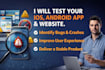 user test beta test manual test saas website app game and provide feedback