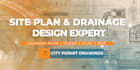 create drainage plan, grading plan, site plan for city permit, sewer, hvac, mep