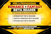 beta read your romance, romantasy  fantasy romance manuscript