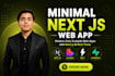 develop a fast minimal web app using next js, bolt, lovable, supabase