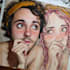 draw handmade watercolor portrait