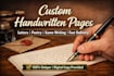 beautiful handwritten notes, letters, and documents