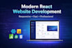 build a modern responsive website using react javascript