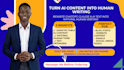 humanize ai generated content and make it undetectable