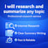 do internet research and create structured summaries