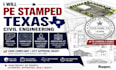 pe stamped texas civil engineering site plans grading drainage architectural set