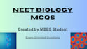 create neet biology mcqs with detailed explanations