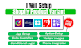 setup shopify product variant globo swatch king optis avis glo color easyflow