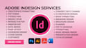 create edit format typeset ebook catalog layout newspaper book cover in indesign