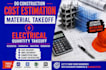 do material quantity electrical takeoff,electrical cost estimation by planswift