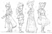 draw sketches with your character