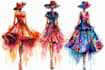 create a professional commercial fashion sketch