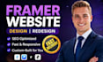 build framer website design, develop framer website design as framer developer