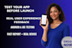 do mobile app testing, QA testing and usability testing