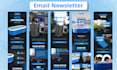 custom klaviyo, mailchimp email newsletter template