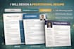 design a professional resume and CV