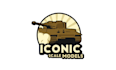 create powerful logo for a world war 2 scale model web shop