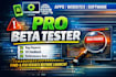 test any beta apps and website