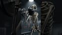 create cinematic ai skeleton action shot video animation