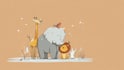 create cartoon animals illustration