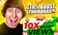 design viral youtube thumbnail with high ctr in mrbeast style