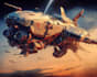 making a spaceship, sci fi vehicle and sci fi art