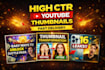 design high CTR youtube thumbnail designs